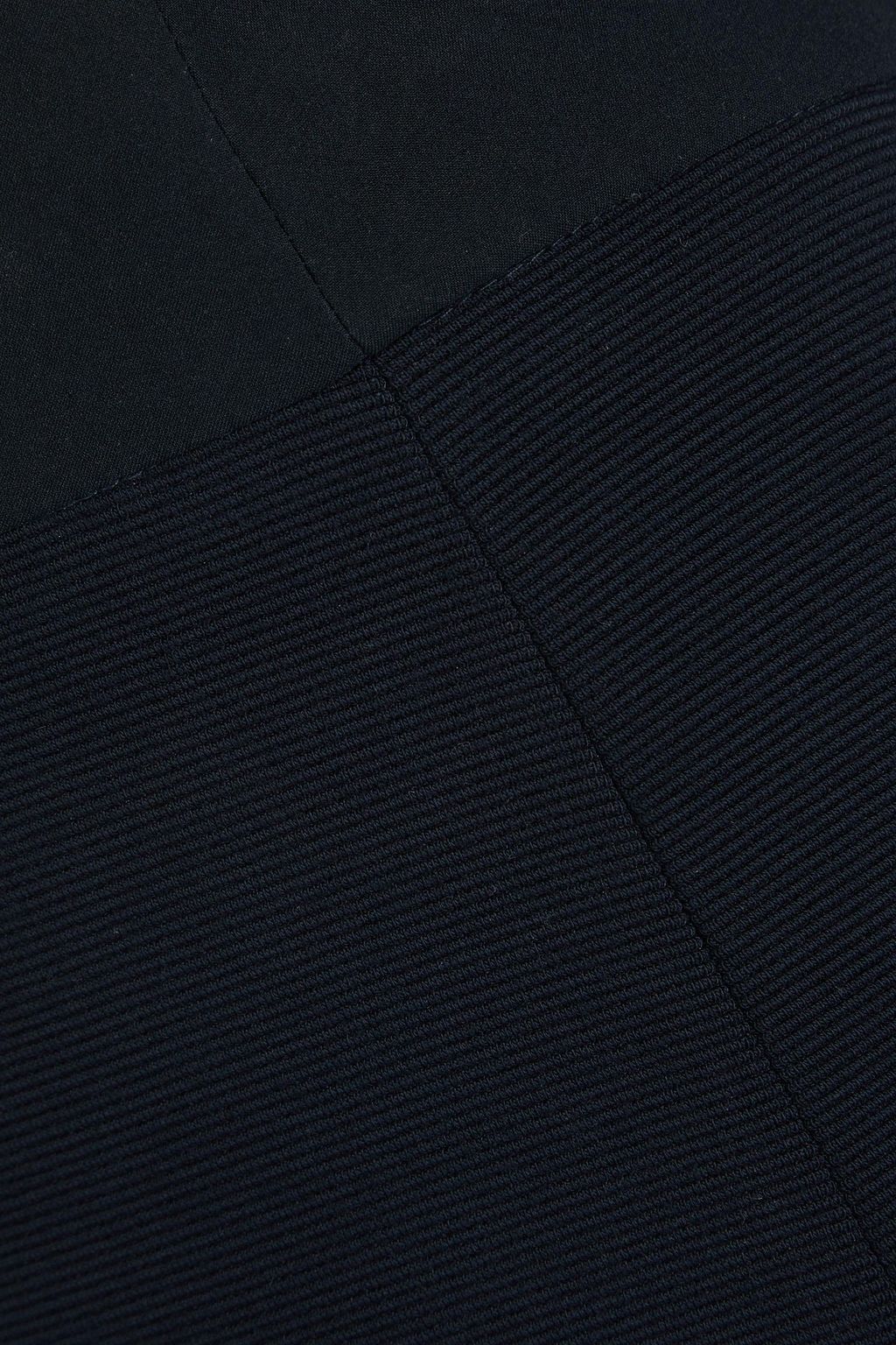 EMPORIO ARMANI 리브 저지 크롭 플레어 팬츠