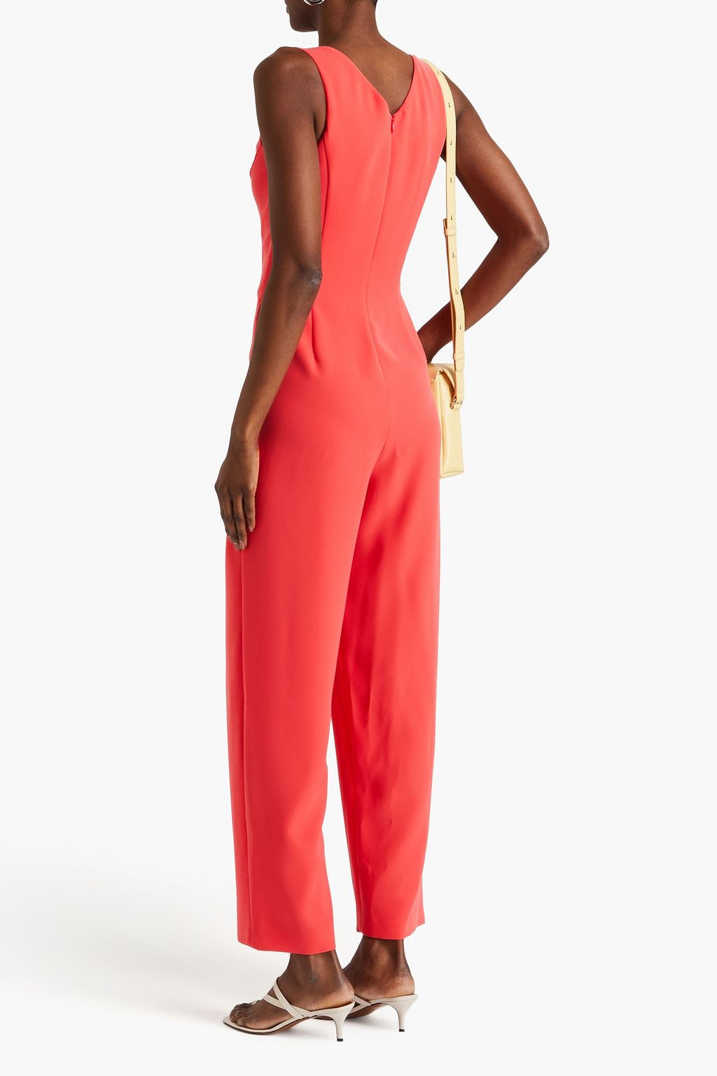 EMPORIO ARMANI Pleated crepe jumpsuit