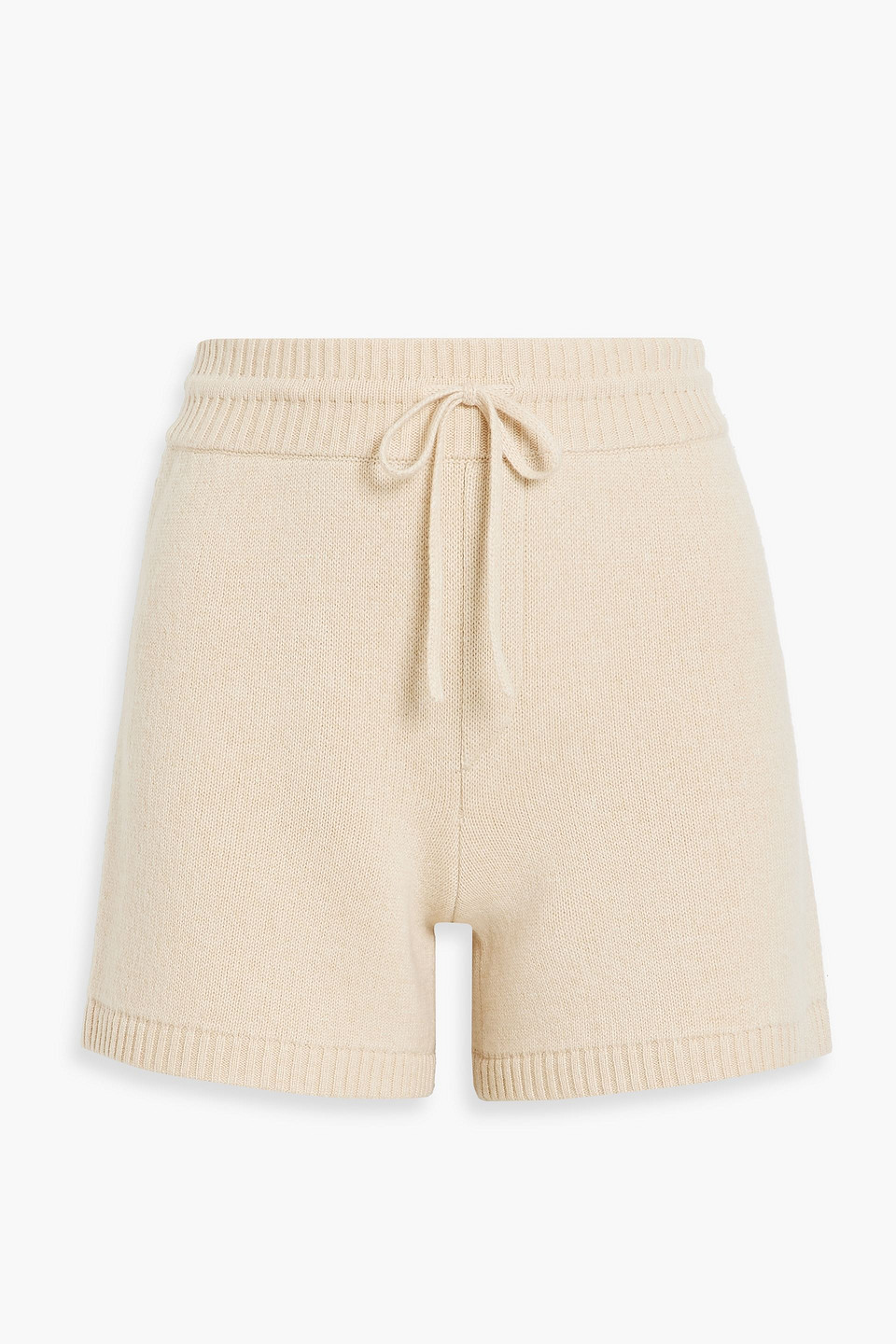 Khaite Kev Cashmere-blend Shorts In Beige