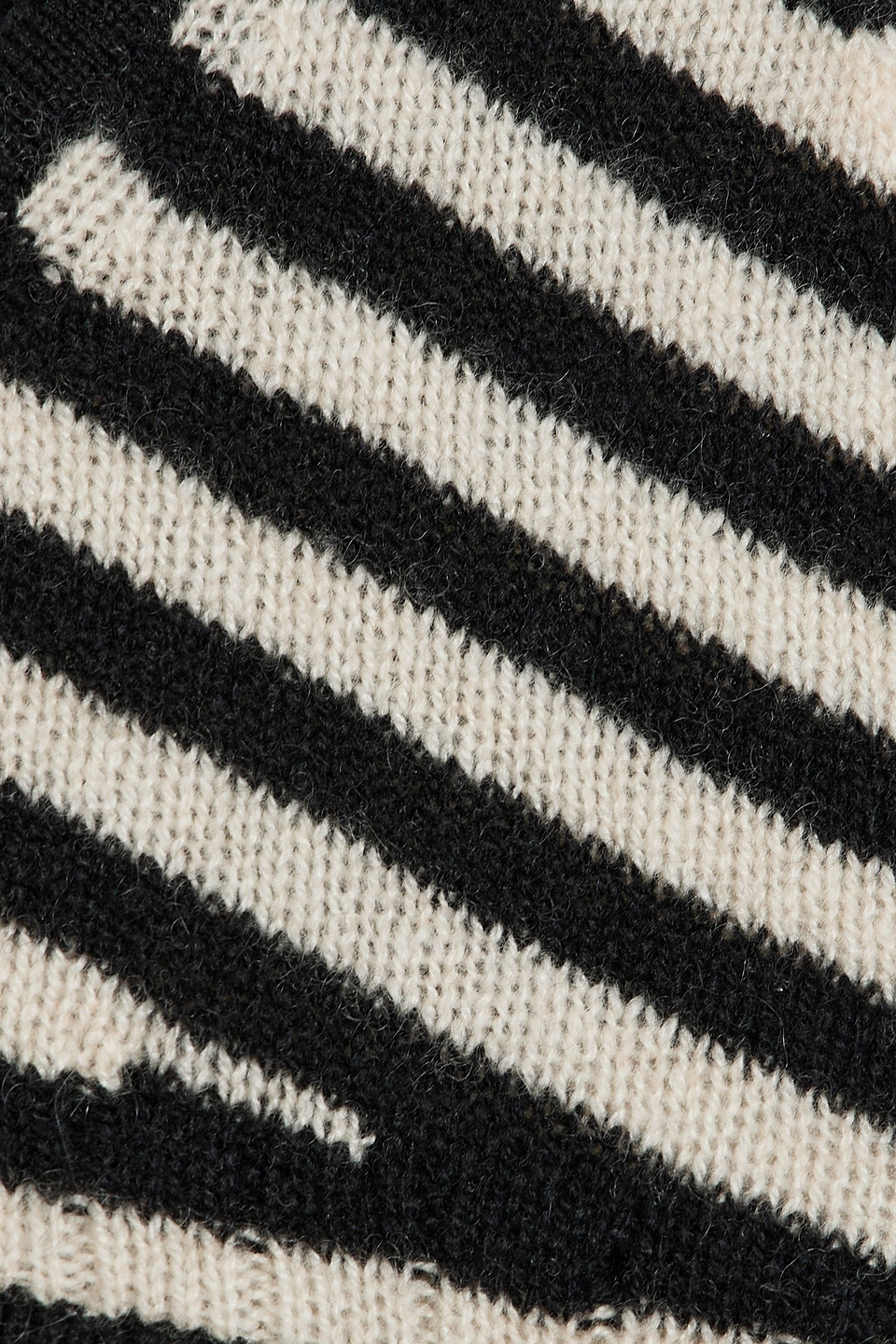 KHAITE UMBRA STRIPED CASHMERE BRA TOP