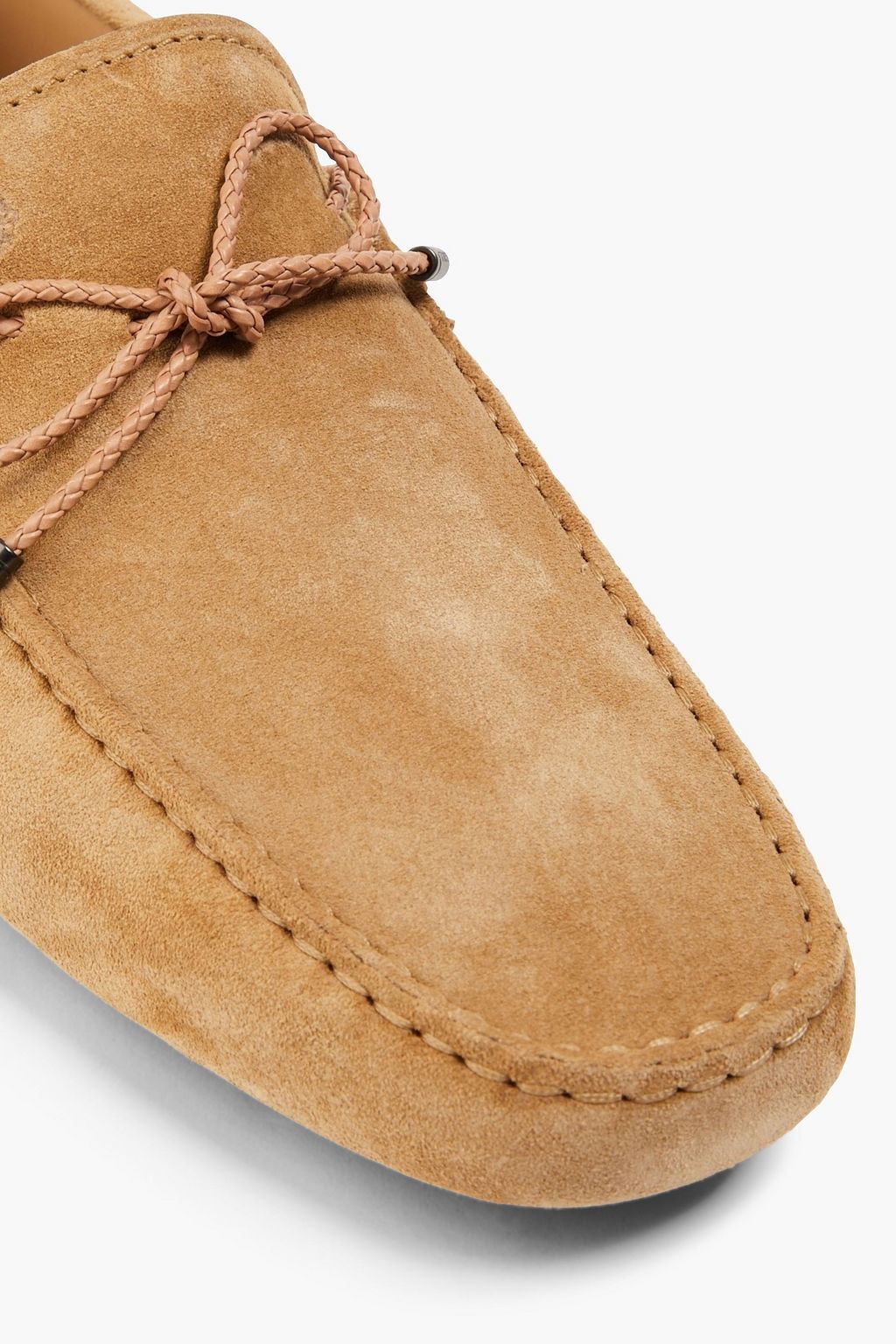 TOD'S حذاء قيادة من الجلد السويدي