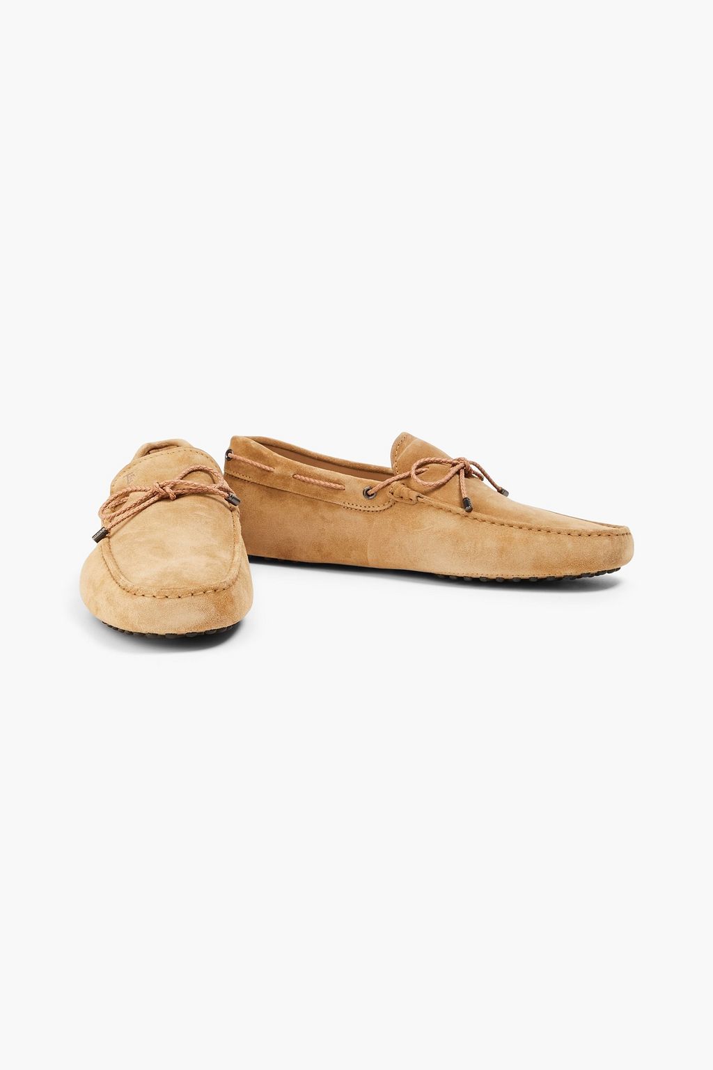 TOD'S حذاء قيادة من الجلد السويدي
