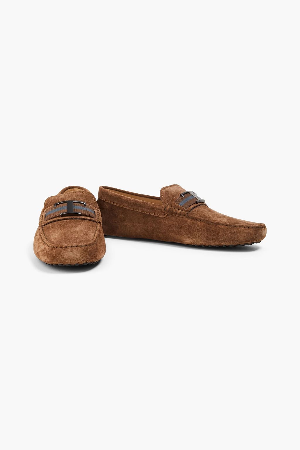 TOD'S حذاء قيادة "تي تايملس" مصنوع من جلد السويد
