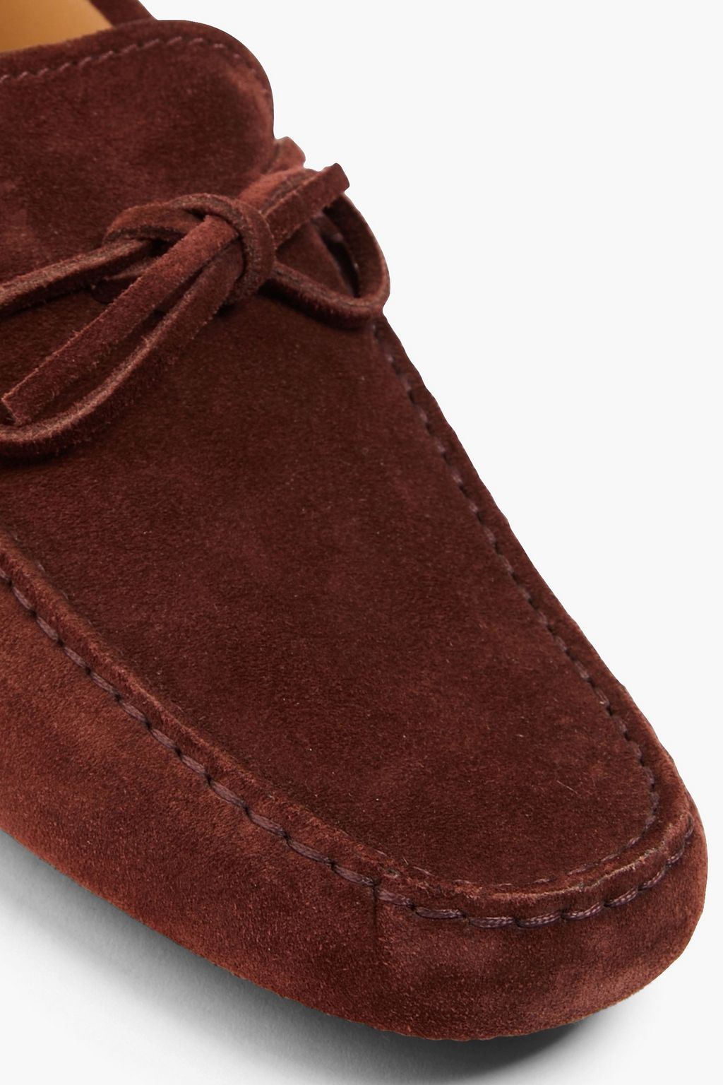 TOD'S حذاء قيادة من الجلد السويدي