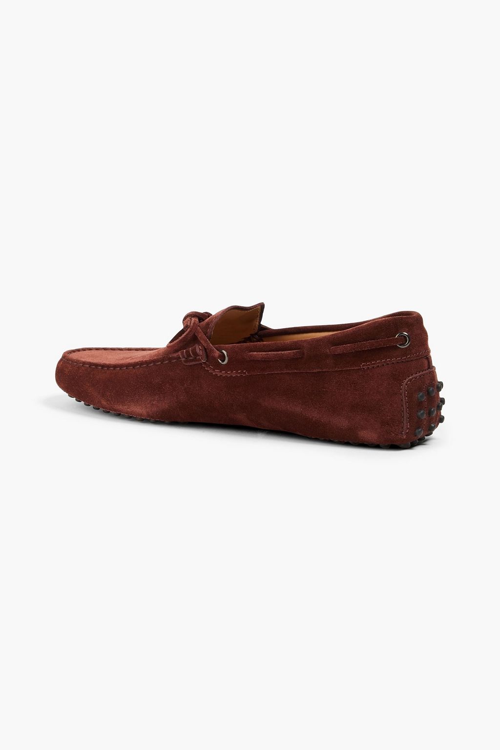 TOD'S حذاء قيادة من الجلد السويدي