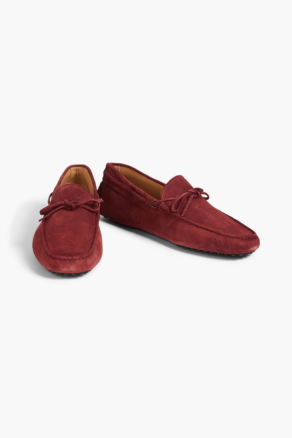 TOD'S حذاء قيادة من الجلد السويدي