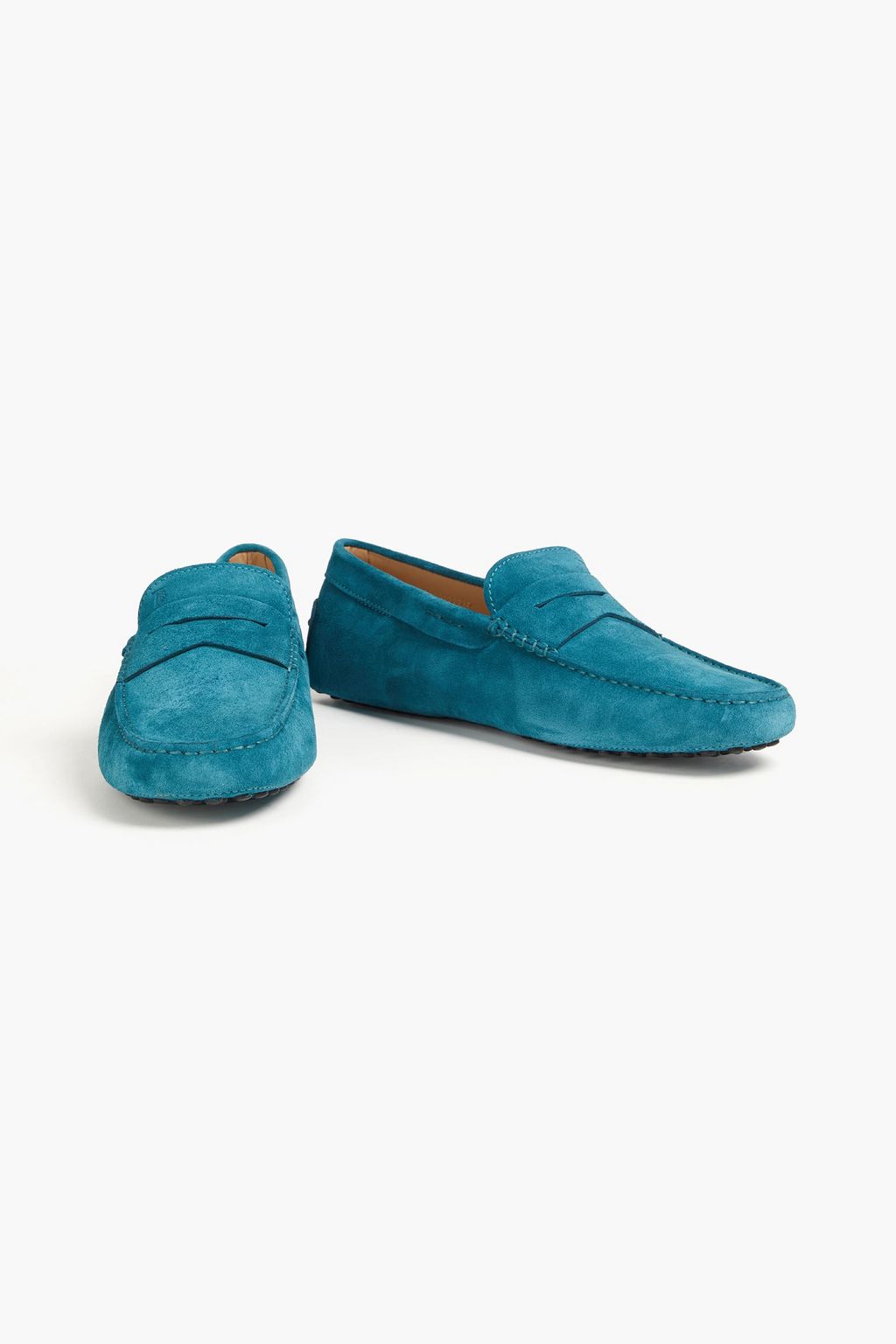 TOD'S حذاء قيادة من الجلد السويدي
