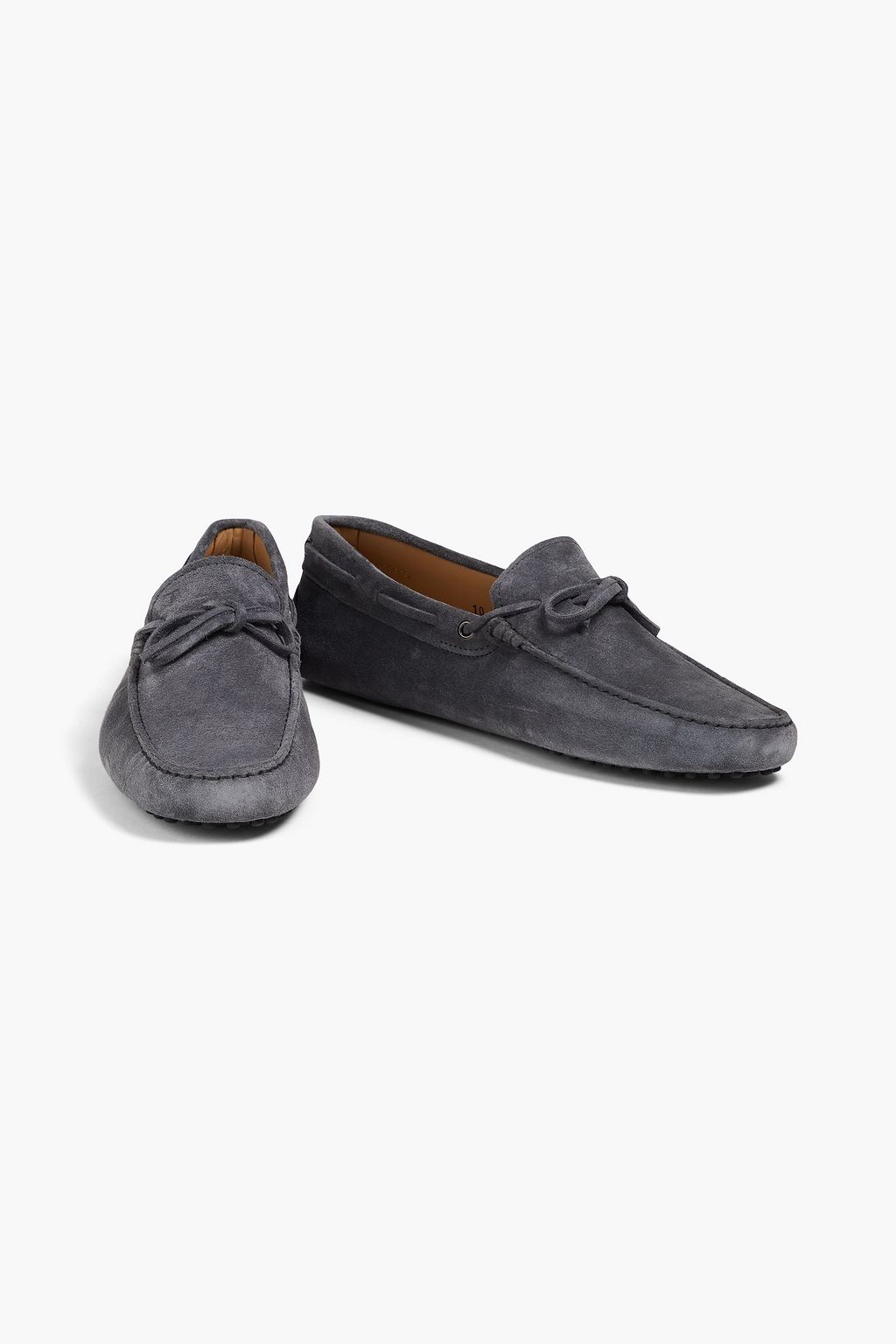 TOD'S حذاء قيادة من الجلد السويدي