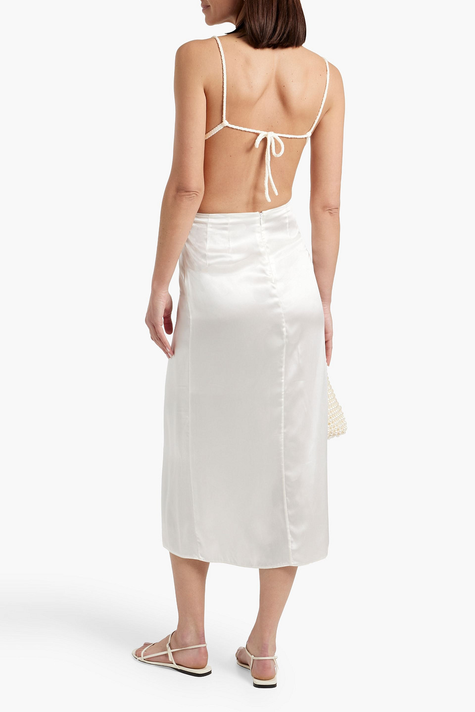 Khaite Carla Cotton-blend Bra Top In Ivory