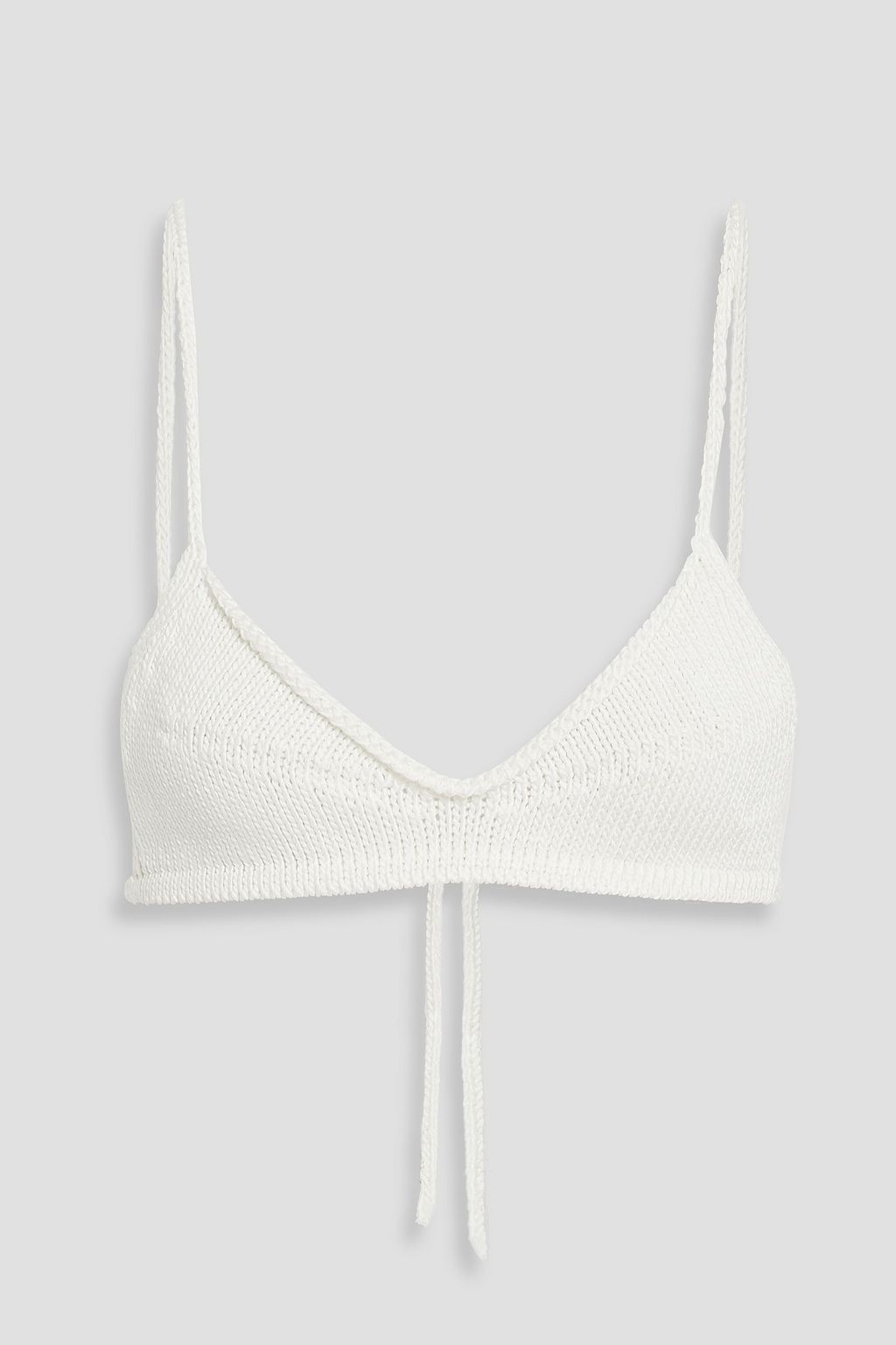 KHAITE Carla cotton-blend bra top