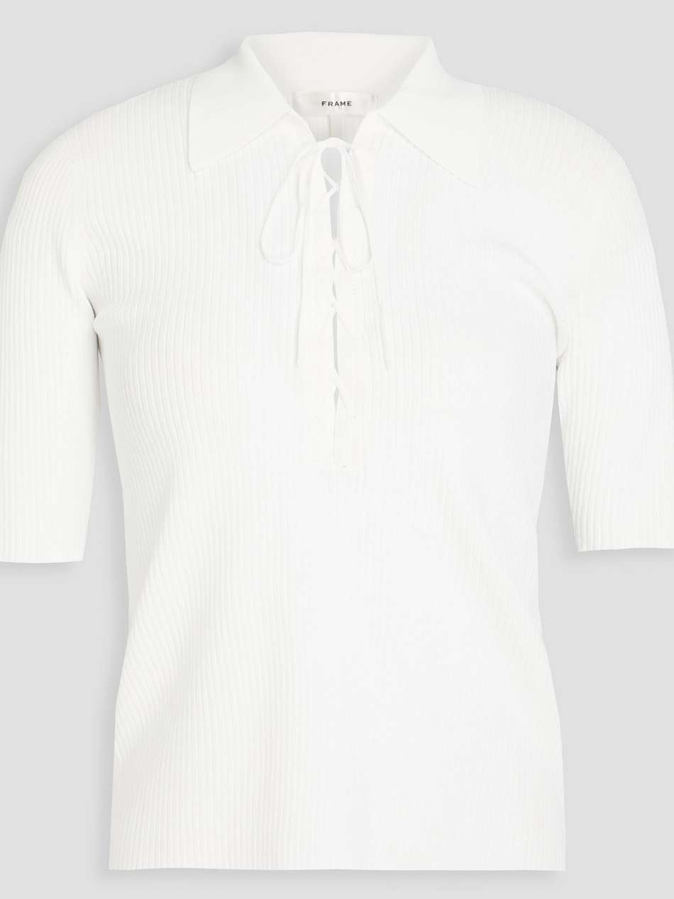 ribbed-knit top