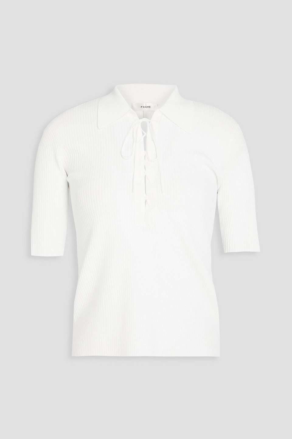 Ribbed-knit top