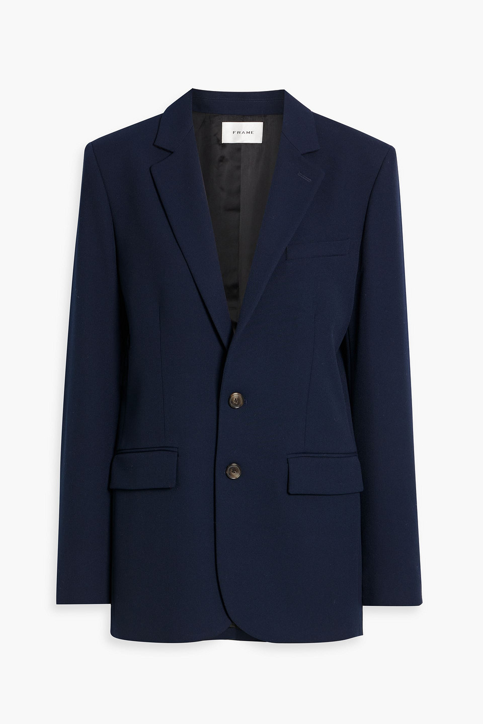 Frame Everyday Twill Blazer In Navy