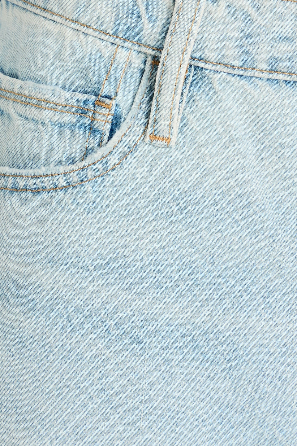 Frame Le Low Baggy Tief Sitzende Jeans Mit Weitem Bein In Hellblauer Denim