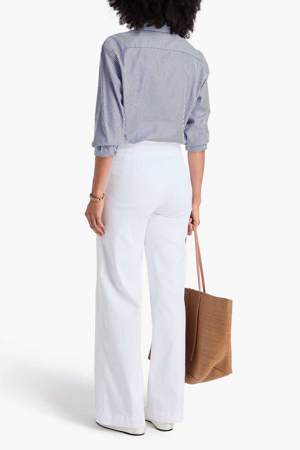 FRAME Sailor high-rise wide-leg jeans