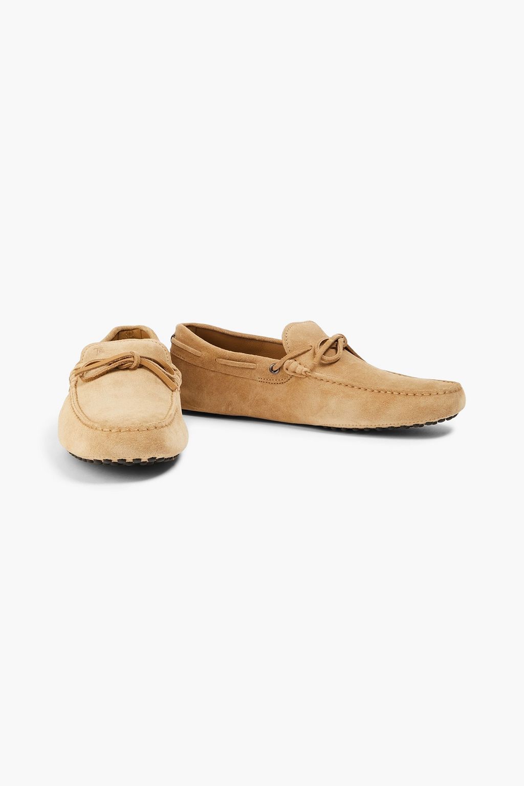 TOD'S حذاء قيادة من الجلد السويدي