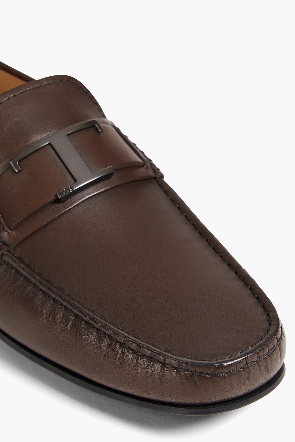 TOD'S حذاء قيادة "تي تايملس" من الجلد