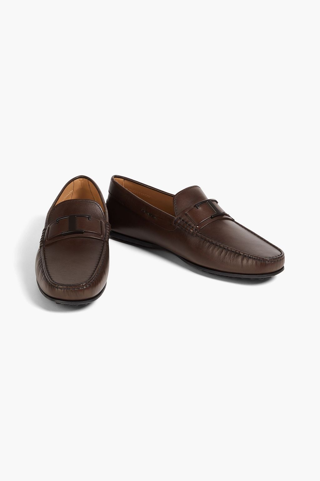 TOD'S حذاء قيادة "تي تايملس" من الجلد