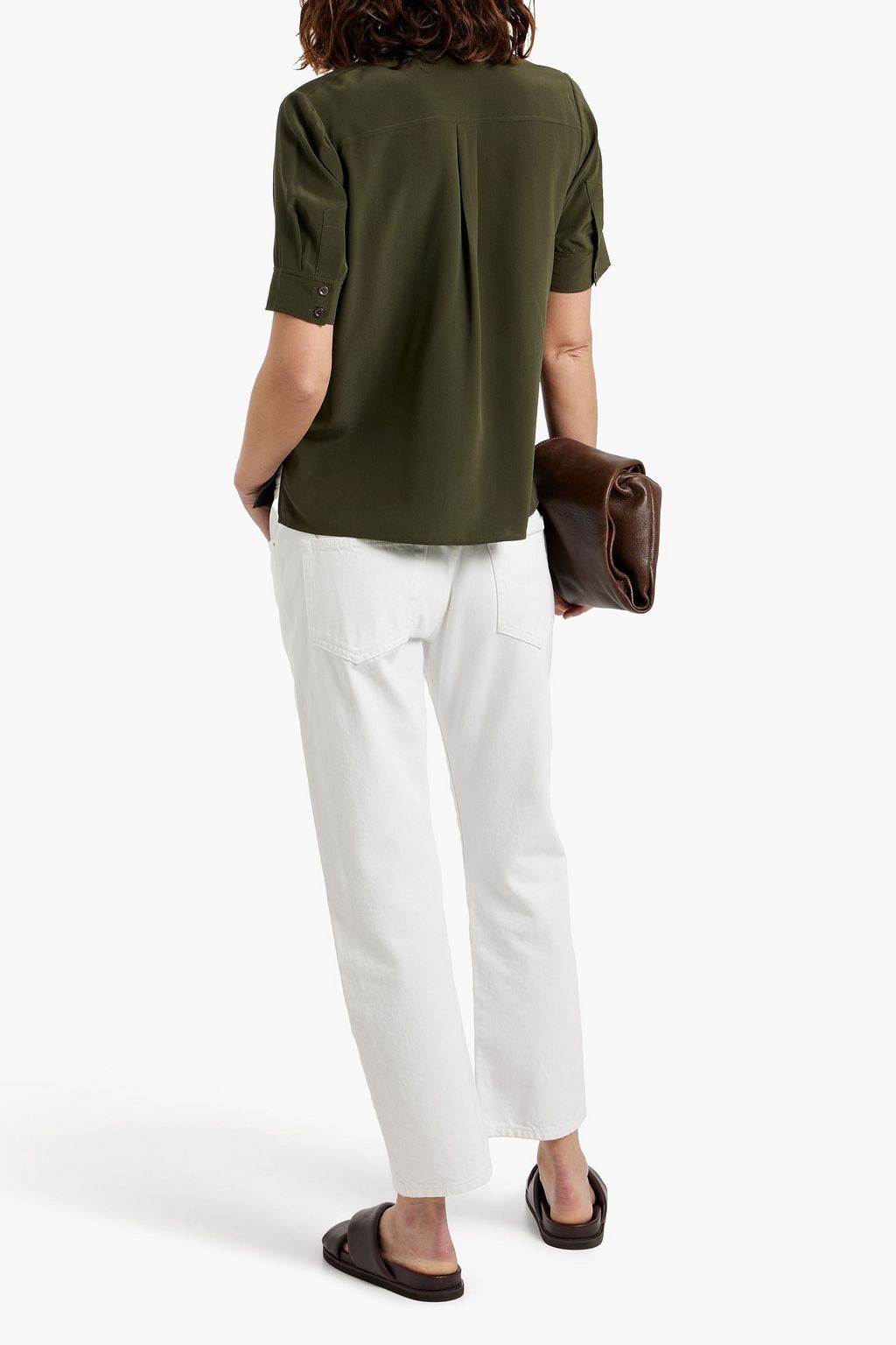FRAME Silk crepe de chine shirt