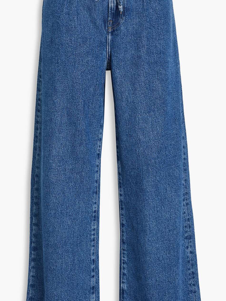 high-rise wide-leg jeans