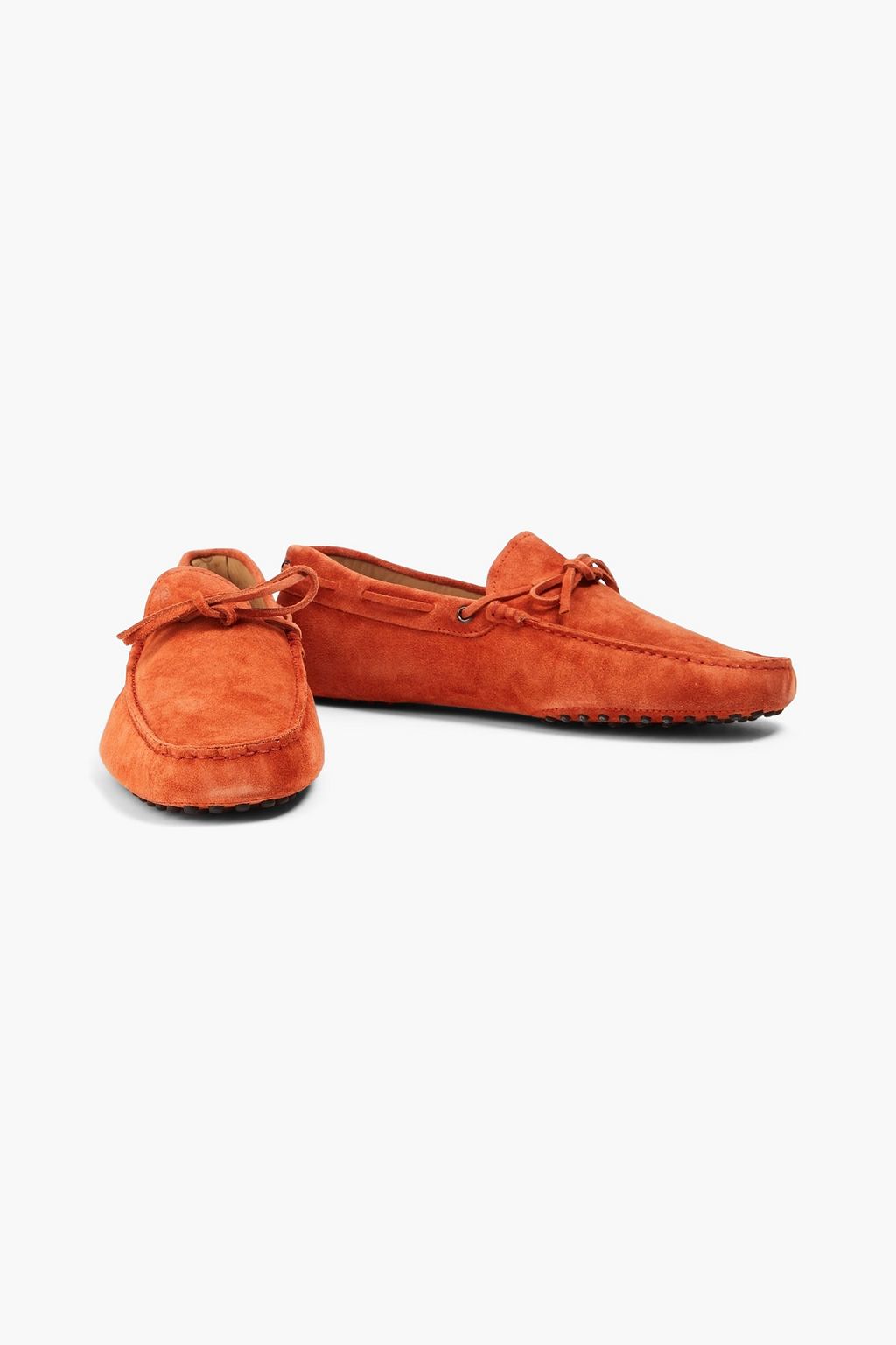 TOD'S حذاء قيادة من الجلد السويدي