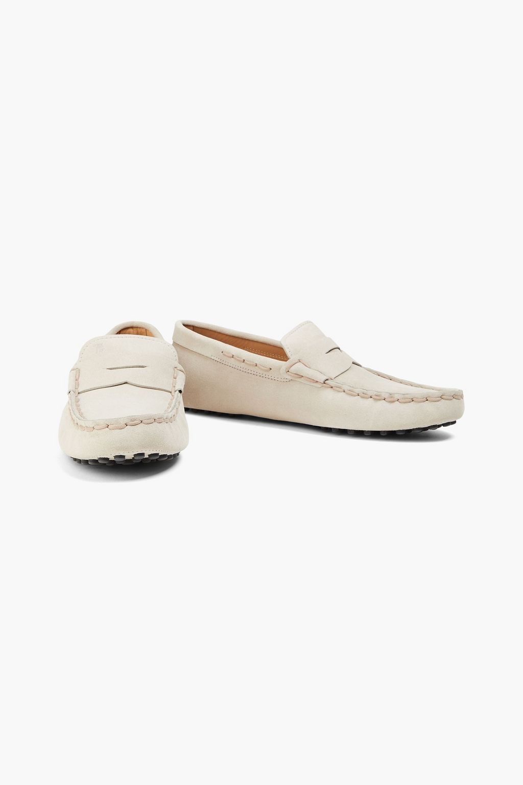 TOD'S حذاء قيادة من الجلد السويدي