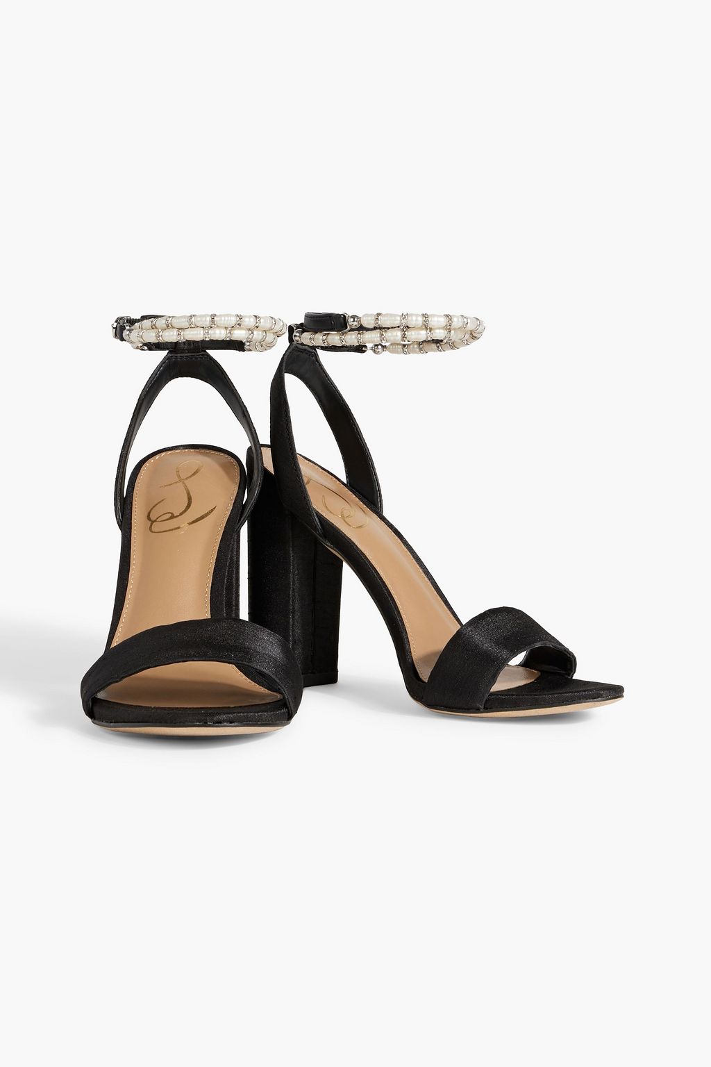 SAM EDELMAN Yanelli embellished satin sandals