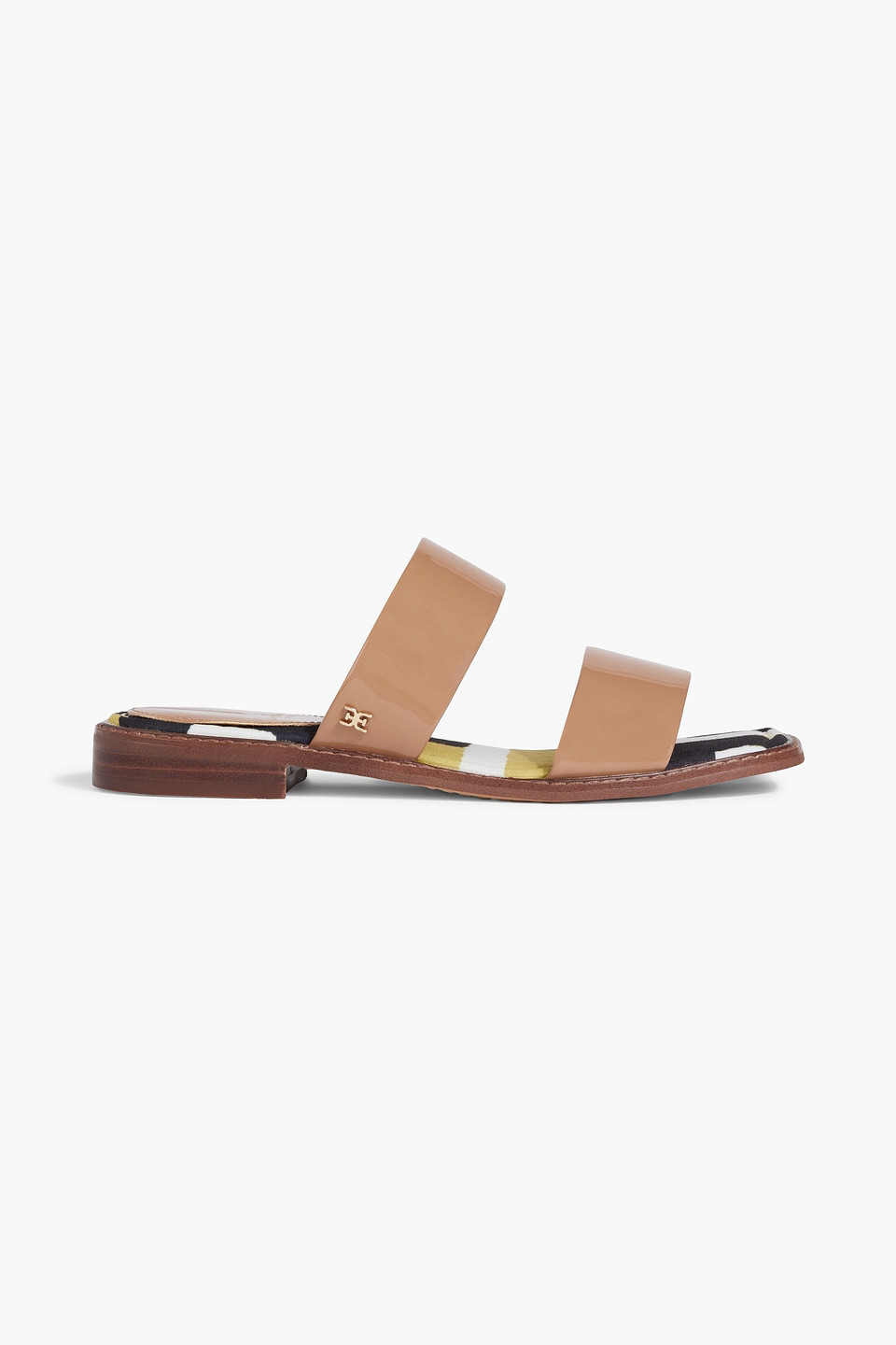 Haydee patent-leather sandals