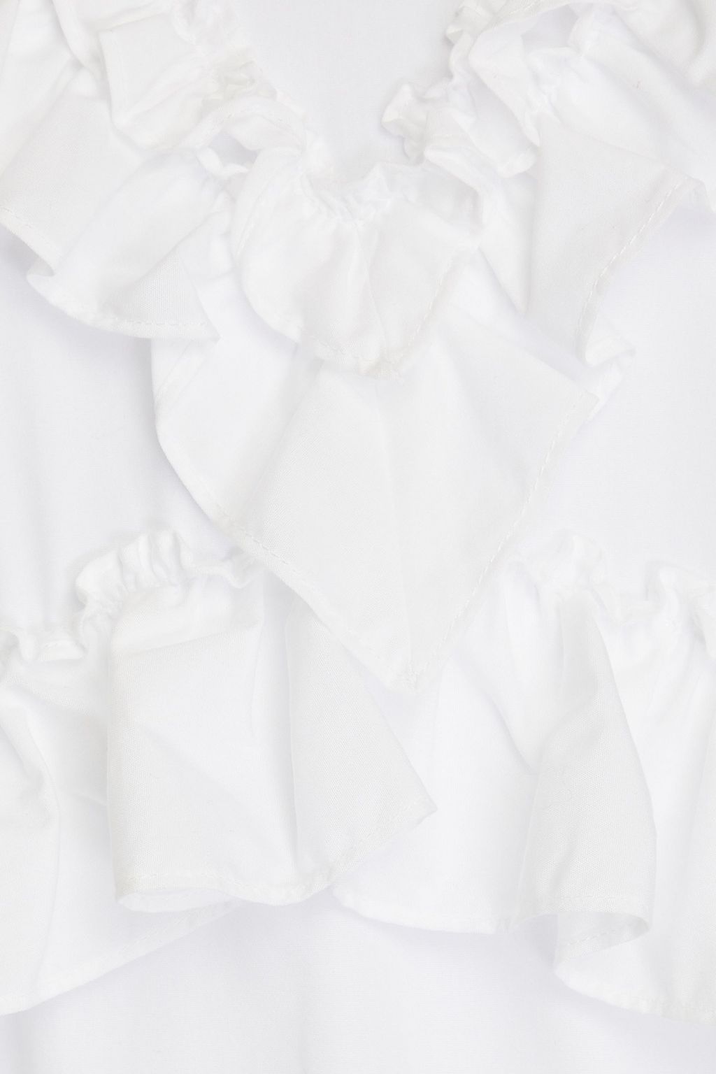 SIMONE ROCHA Ruffled cotton-poplin midi dress