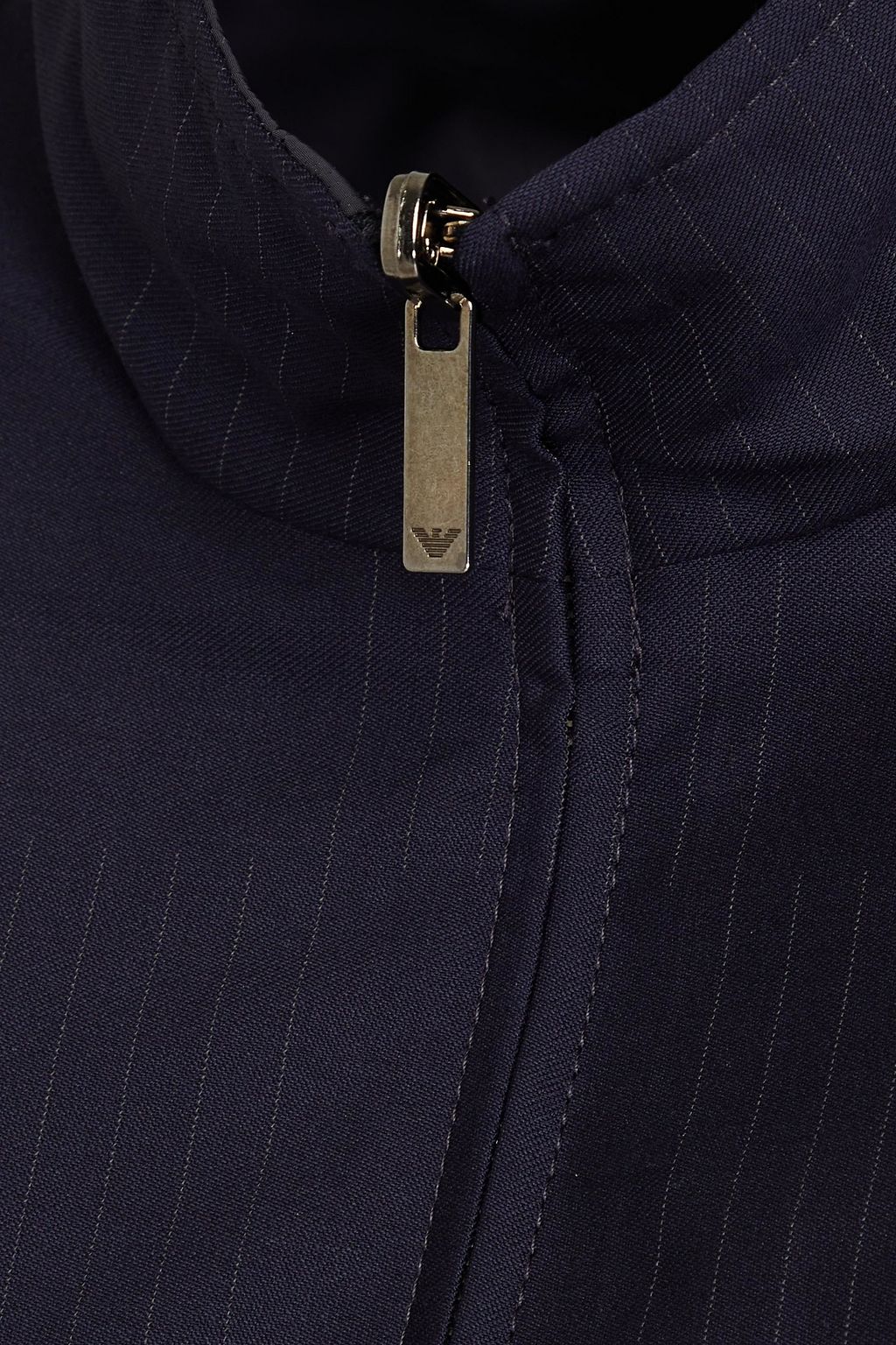 EMPORIO ARMANI Pinstriped wool-blend twill jacket