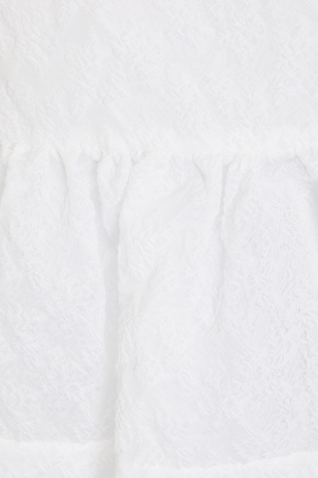 SIMONE ROCHA Ruffled cloqué mini skirt