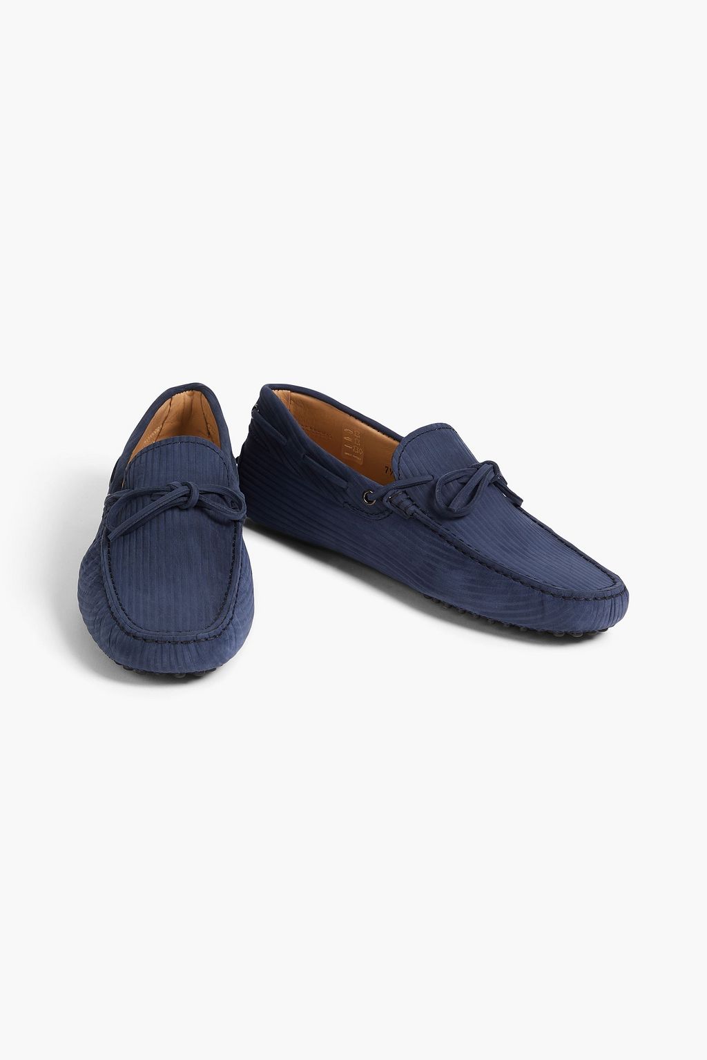 TOD'S Gommino ribbed nubuck driving shoes