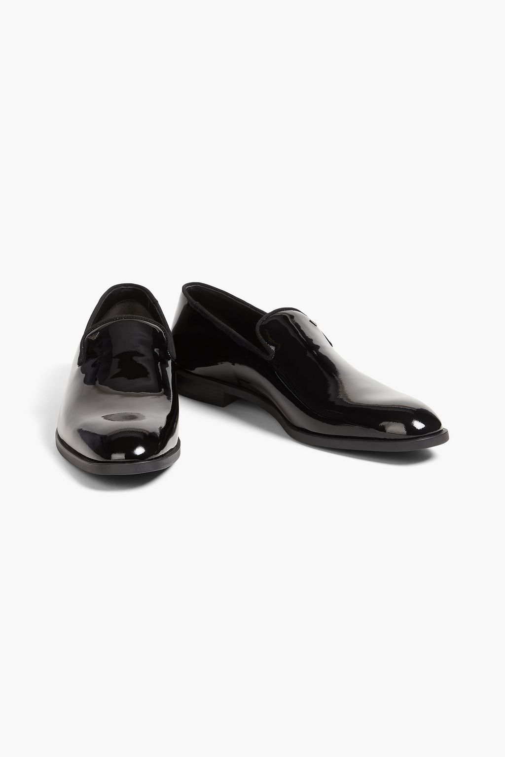 EMPORIO ARMANI Patent-leather loafers