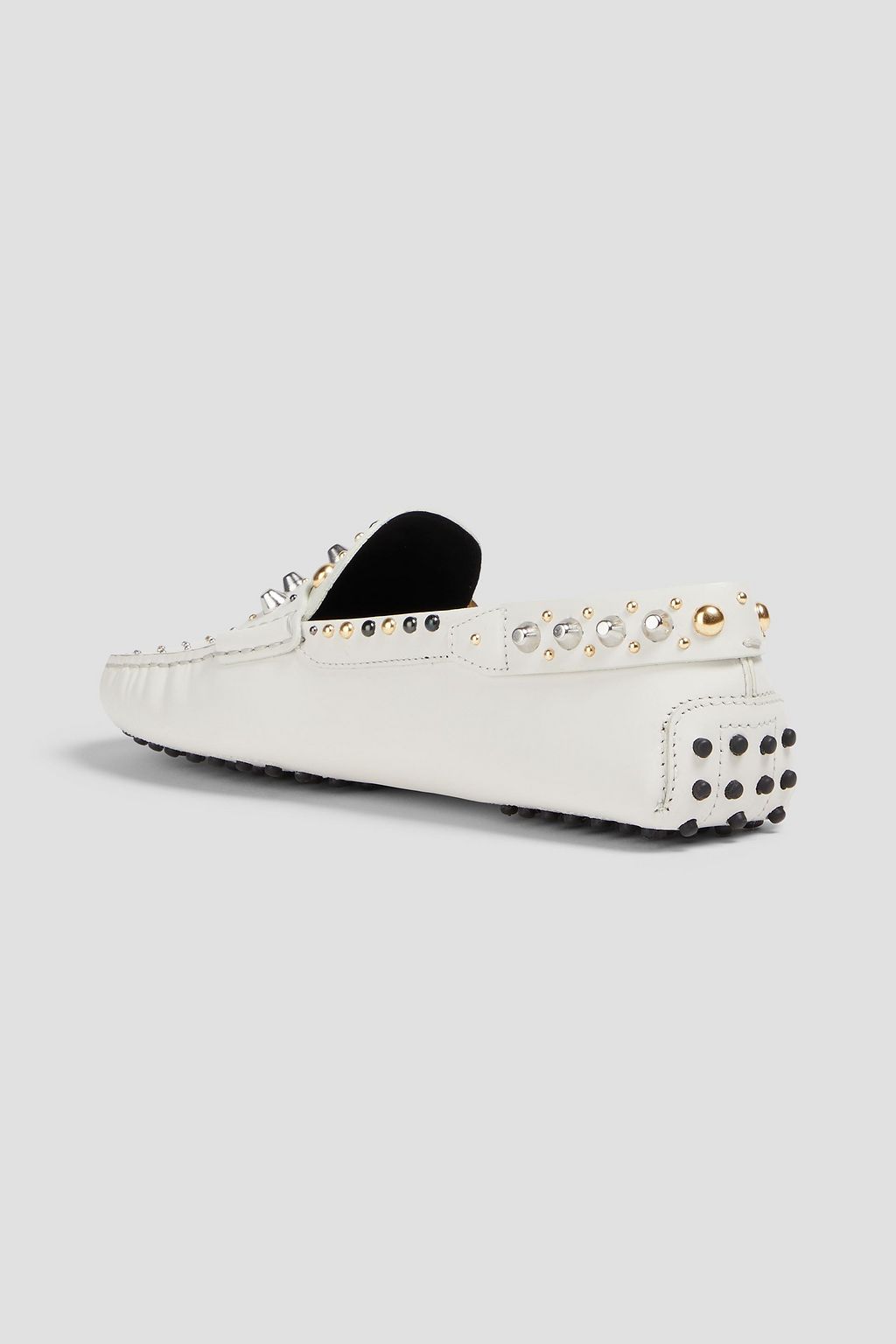 TOD'S حذاء لوفر "غومينو" من الجلد مزيّن بدبابيس معدنية