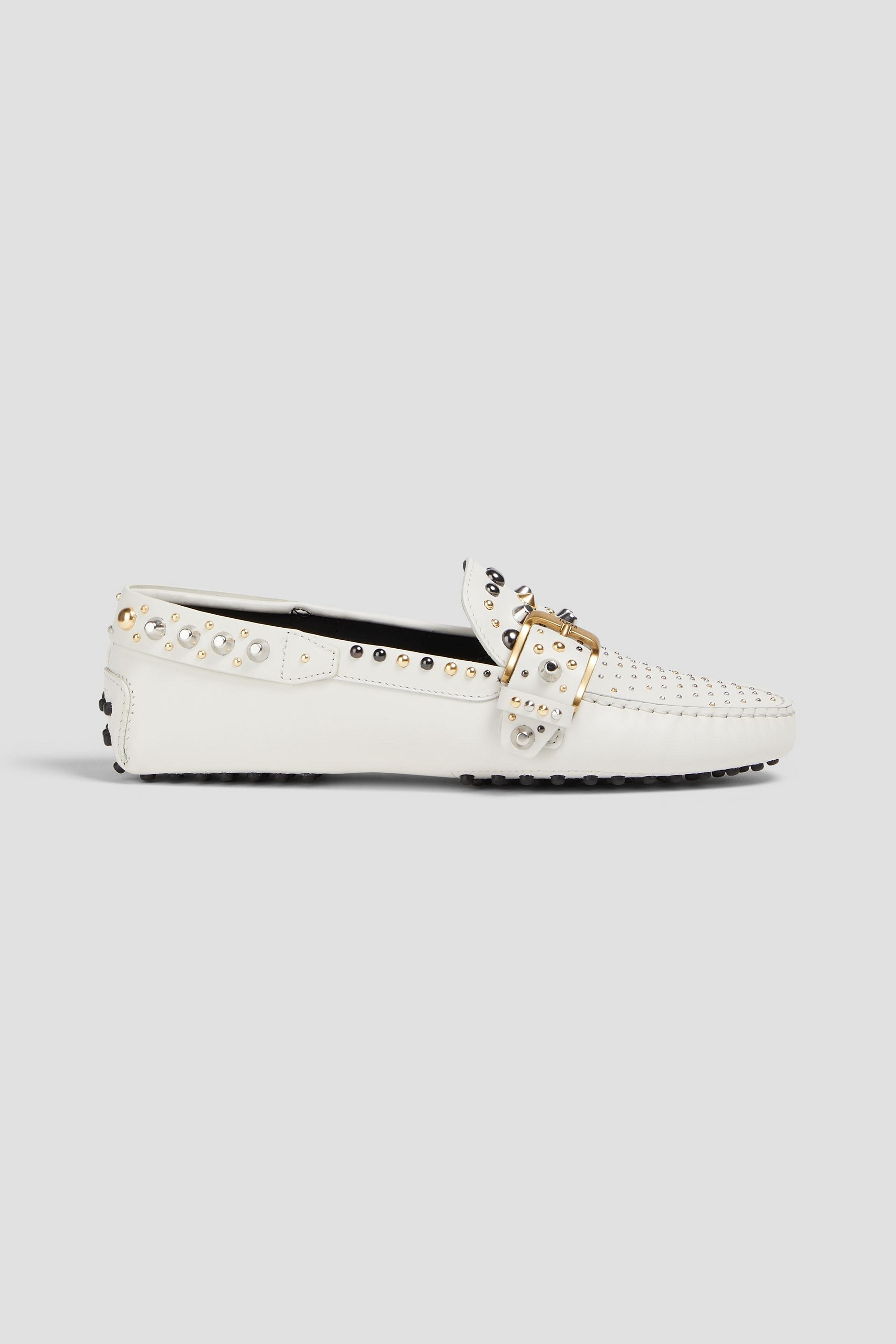 Tod's Gommino studded leather loafers