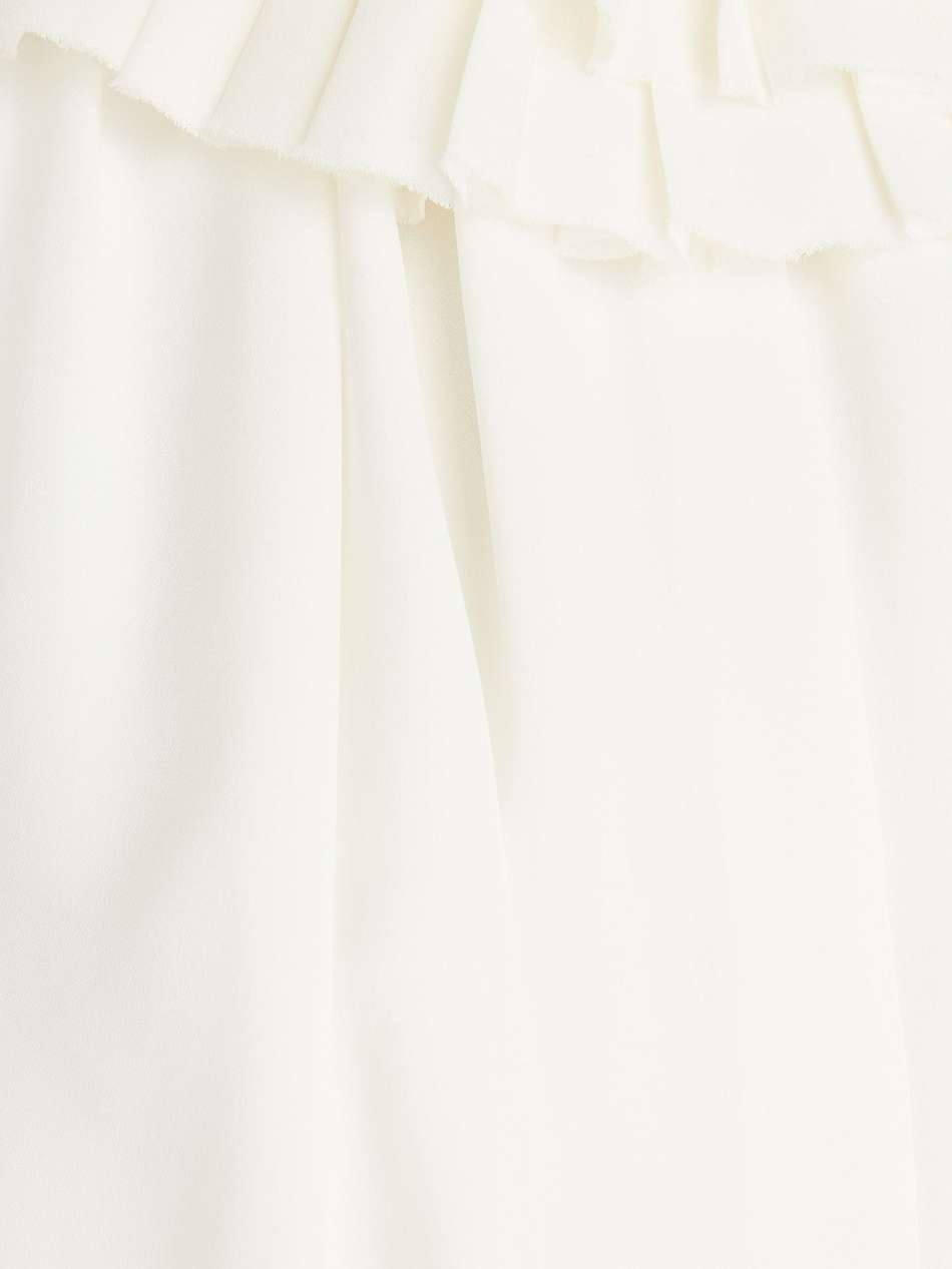 greco ruffled silk-chiffon maxi dress