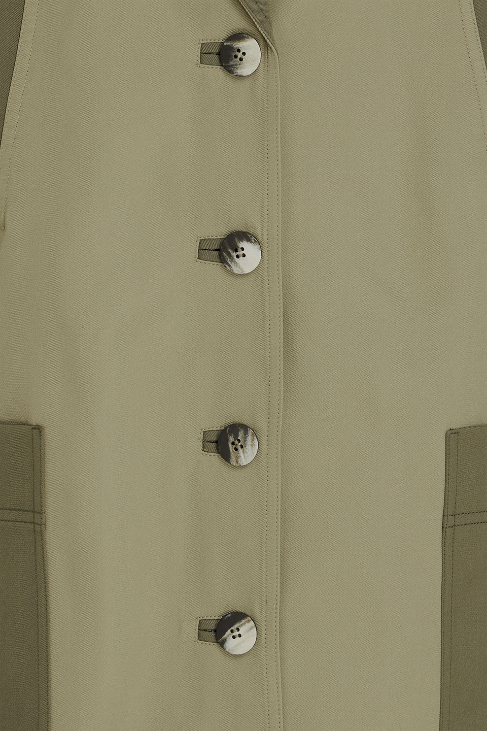 GANNI TWILL TRENCH COAT