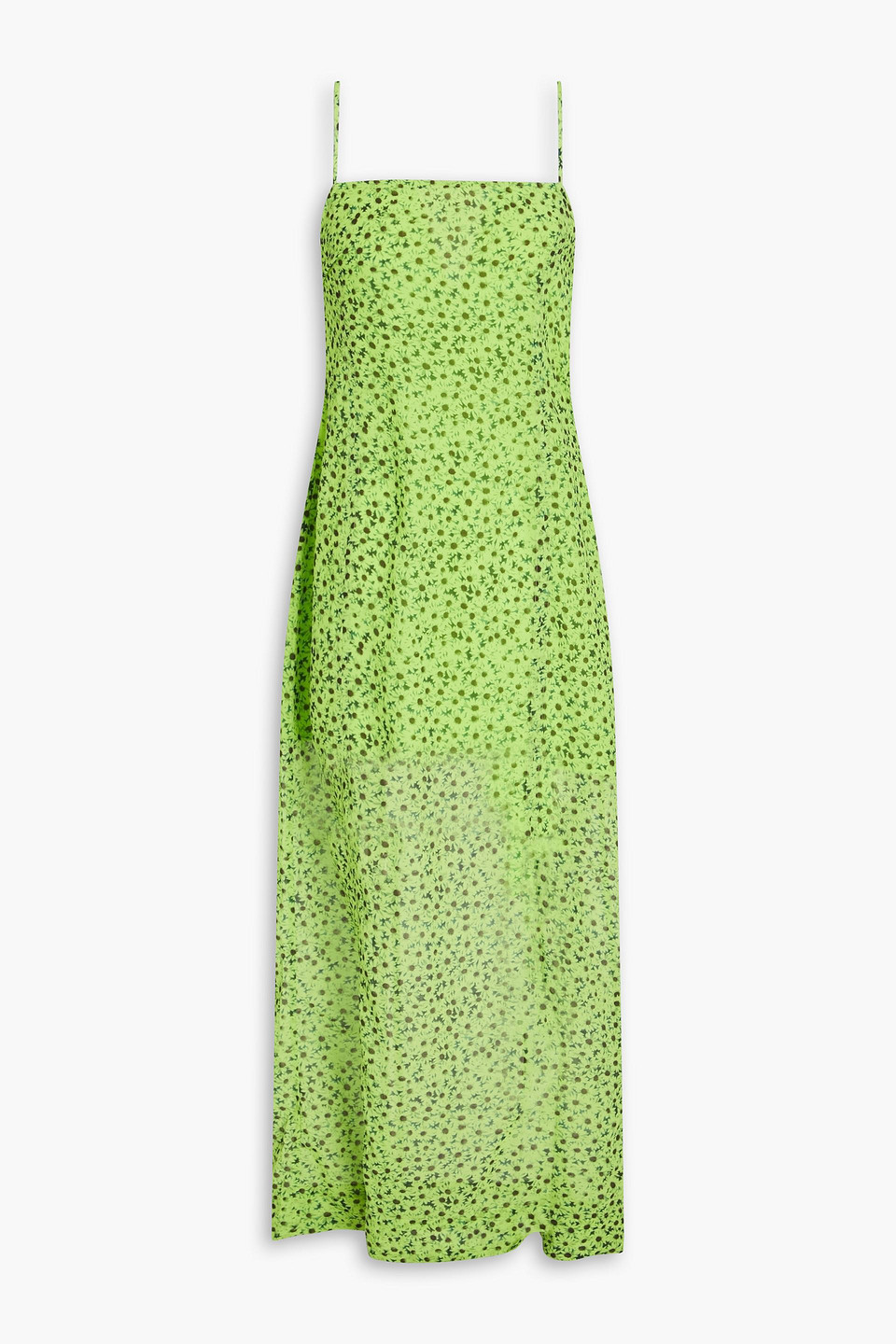 Ganni Floral-print Voile Maxi Dress In Green | ModeSens Ganni Floral-print Voile Maxi Dress In Green | ModeSens