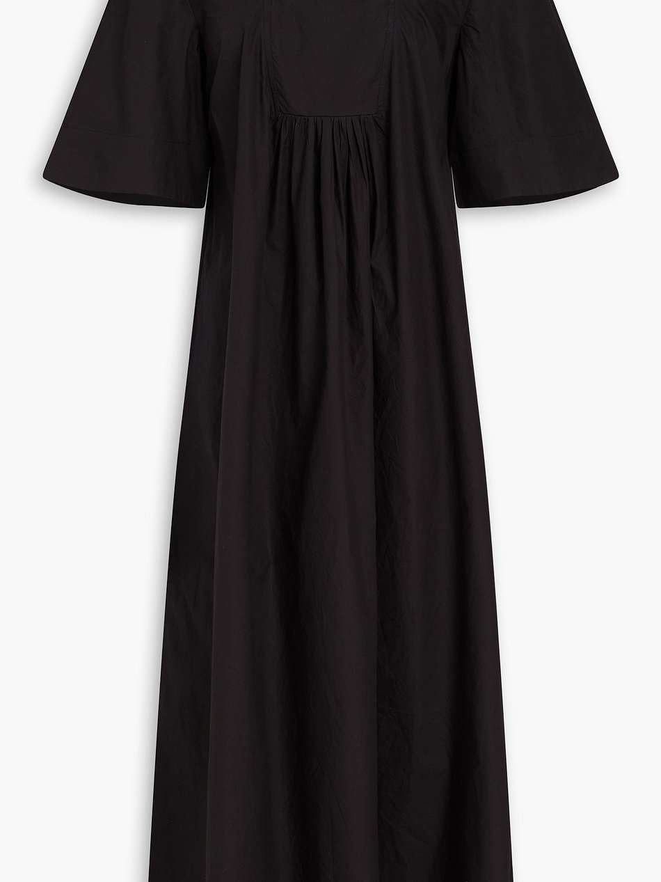 cotton-poplin midi dress