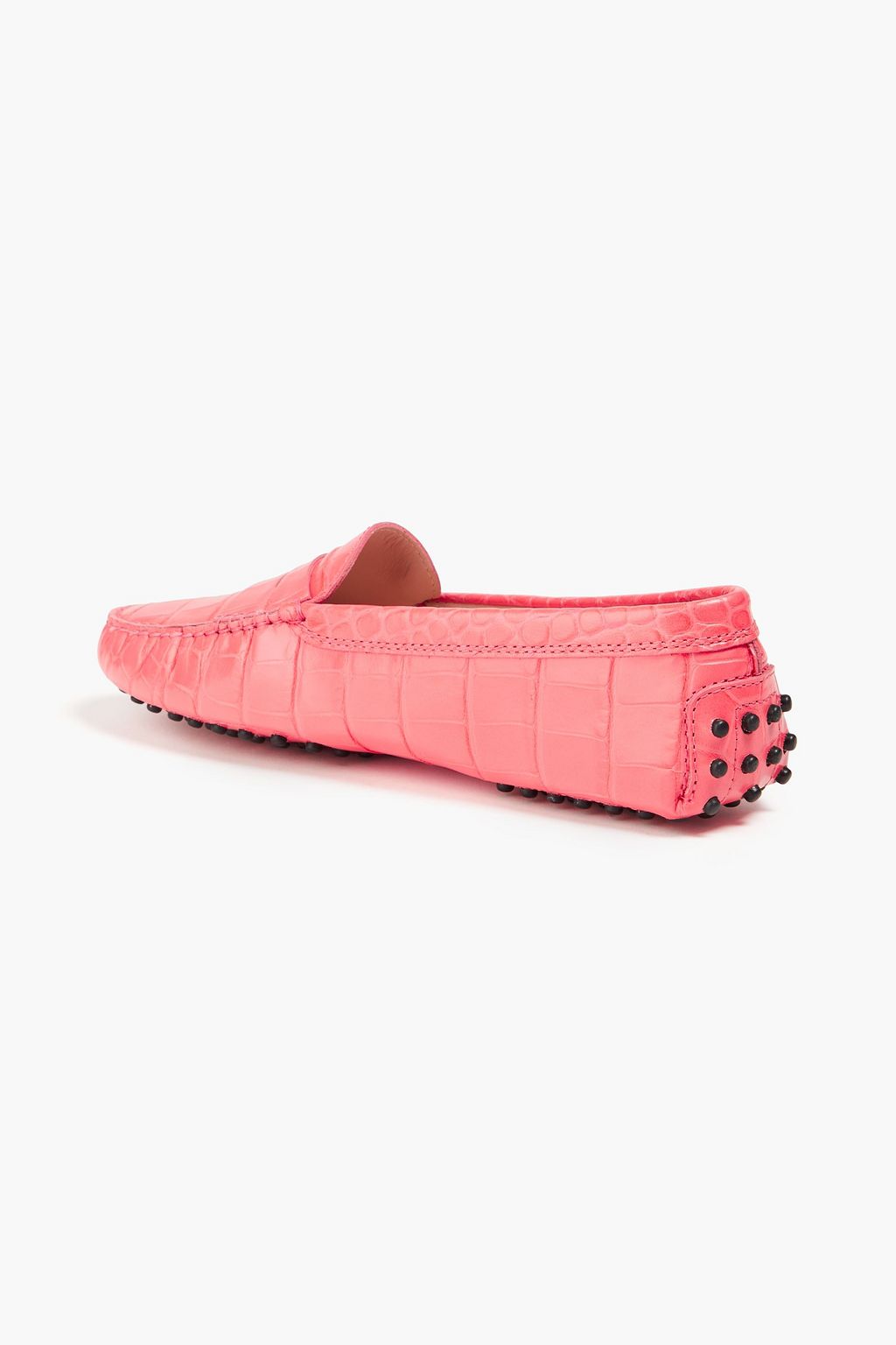 TOD'S حذاء لوفر مصنوع من الجلد بنقشة جلد التمساح