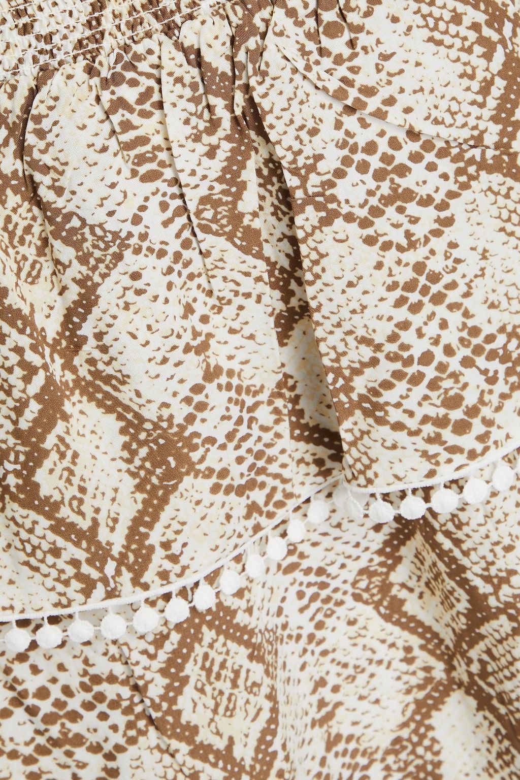 MELISSA ODABASH Ker tiered paisley-print voile mini dress