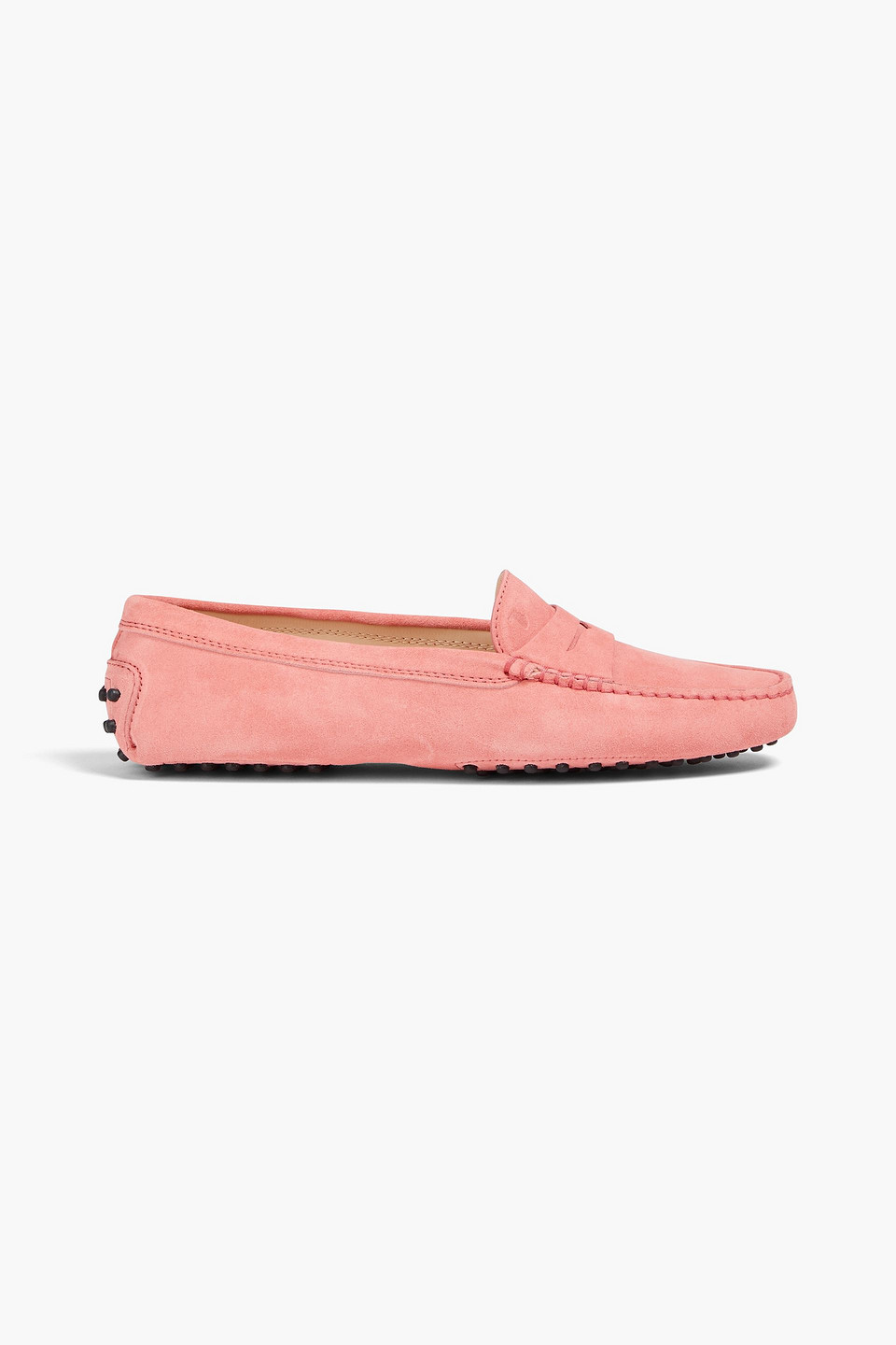 Tod's Loafers Aus Veloursleder In Pink
