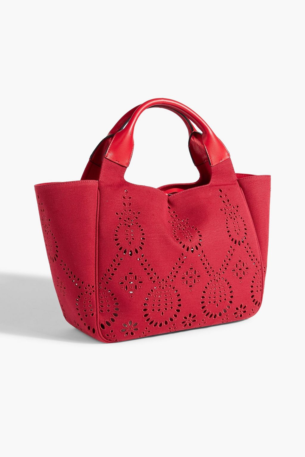 VALENTINO GARAVANI Atelier 08 San Gallo Edition broderie anglaise canvas tote