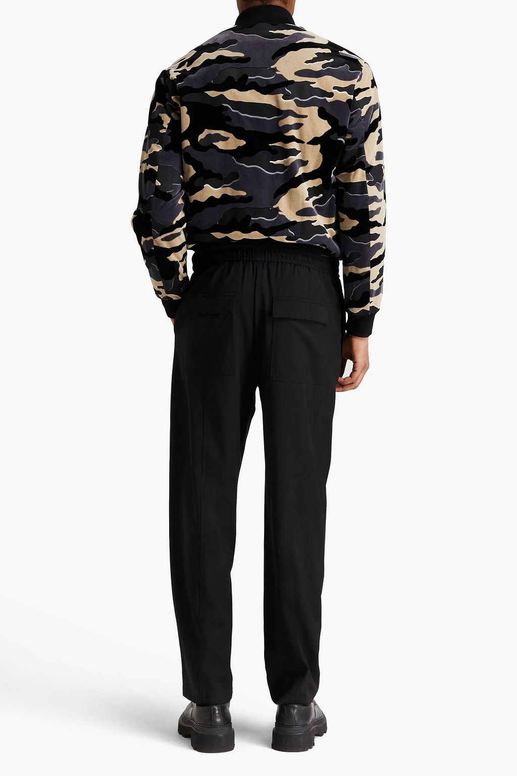 EMPORIO ARMANI Wool-crepe pants