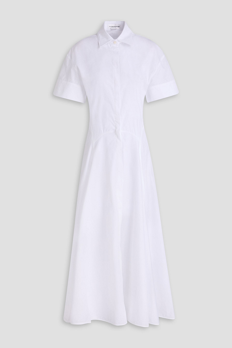 Victoria Beckham Cotton-poplin Midi Shirt Dress