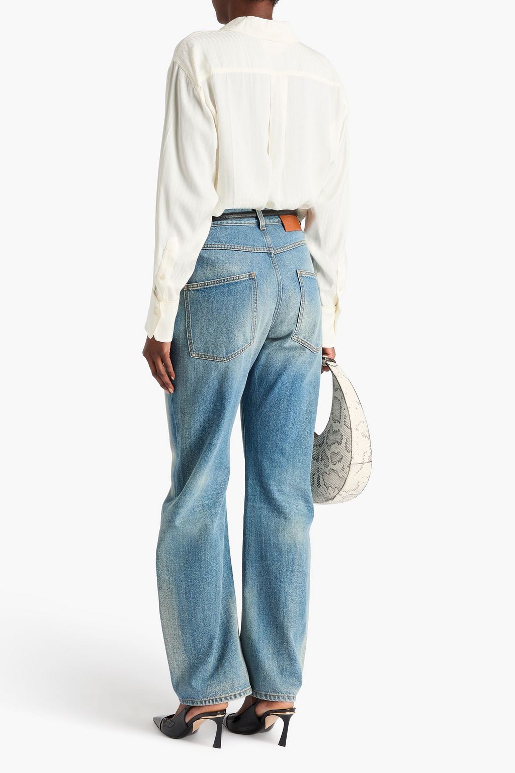 VICTORIA BECKHAM サテンジャカード シャツ