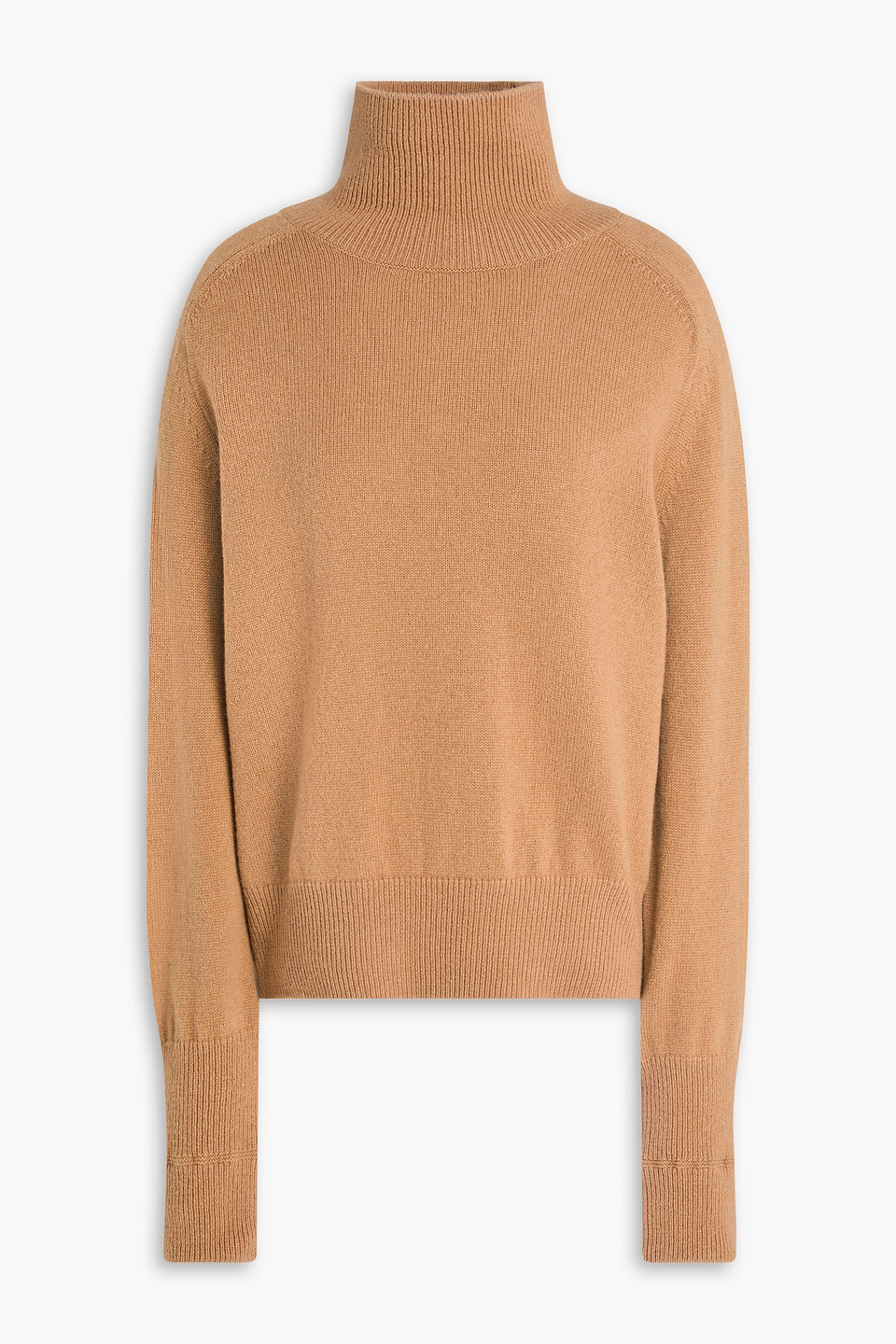 victoria beckham - wool turtleneck sweater - brown - xl