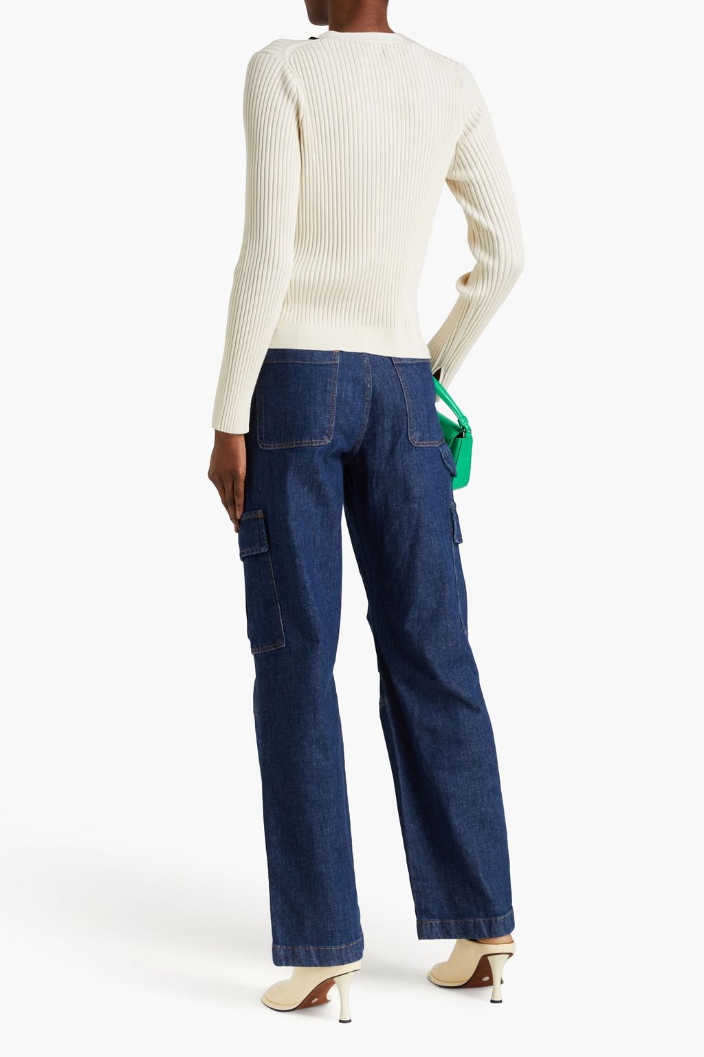 3.1 PHILLIP LIM كارديغان مصنوع من نسيج بحبكة مضلّعة