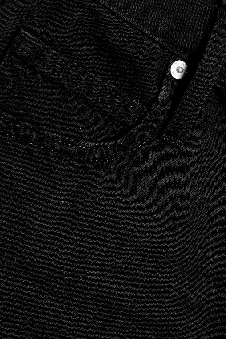 Frame Distressed High-rise Tapered Jeans In Black