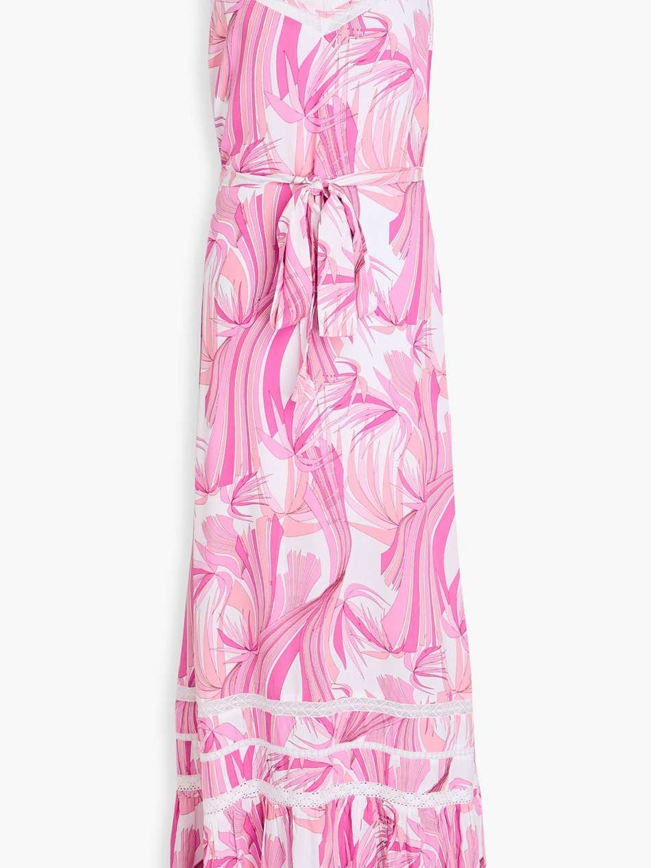 eden printed mousseline maxi dress
